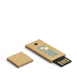 Pendrive promozionale sottile in cartone riciclato USB Slimboard color naturale