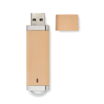 Chiavetta usb eco personalizzata in paglia e PP Ecostyle color beige