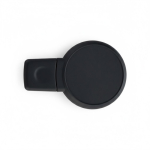 Chiavetta usb personalizzata rotonda con finitura in gomma Rondmate color nero