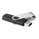Pendrive personalizzata con connessione tipo C Techmate OTG-C color nero