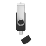 Pendrive personalizzata con connessione tipo C Techmate OTG-C color nero