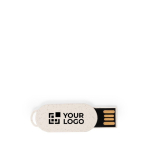 Chiavetta USB ultra sottile realizzata con paglia di grano color naturale