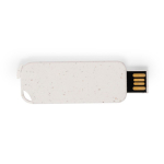 Chiavetta USB retrattile con corpo in paglia di grano color naturale