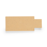 Chiavetta USB minimalista in paglia di grano con logo a colori color naturale