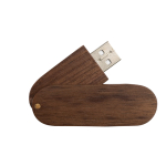 Chiavette USB personalizzate girevoli in legno Rotowood 3.0 color legno scuro