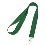 Lanyard economici personalizzati su un lato largo 20 mm BasicStyle color verde