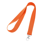 Lanyard economici personalizzati su un lato largo 20 mm BasicStyle color arancione