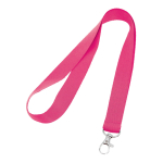 Lanyard economici personalizzati su un lato largo 20 mm BasicStyle color rosa