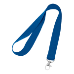 Lanyard economici personalizzati su un lato largo 20 mm BasicStyle color blu reale