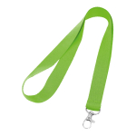 Lanyard economici personalizzati su un lato largo 20 mm BasicStyle color verde chiaro 