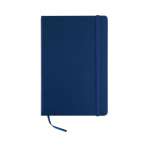Taccuino con elastico A5 soft-touch con elastico pagine neutre Sketch color blu