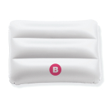 Cuscino gonfiabile da spiaggia pubblicitario in PVC Siesta color bianco vista principale