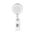 Porta Badge personalizzato allungabile in colori trasparenti Flex color bianco trasparente