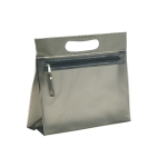 Portatrucchi in PVC trasparente con chiusura a zip e manico Colors color nero
