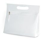 Portatrucchi in PVC trasparente con chiusura a zip e manico Colors color trasparente
