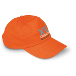 Cappellini baseball personalizzati 5 pannelli regolabile BaseCap color arancione vista principale