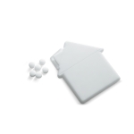 Mentine senza zucchero in scatolina a forma di casa in ABS MintHouse color bianco