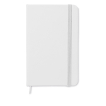 Taccuino con elastico A5 copertina rigida pagine a righe color bianco