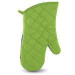 Guanto da forno bicolore personalizzato in cotone e gomma Trend color verde quarta vista