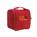 Beauty case da viaggio con vari scomparti e tasche in rete ExtraLarge color rosso terza vista principale