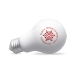 Antistress gadget con logo a forma di lampadina ZenBulb color bianco seconda vista principale