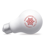 Antistress gadget con logo a forma di lampadina ZenBulb color bianco seconda vista principale