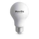 Antistress gadget con logo a forma di lampadina ZenBulb color bianco vista principale