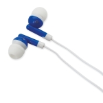 Auricolari promozionali con cavetto in astuccio triangolare Bass color blu terza vista