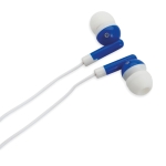 Auricolari promozionali con cavetto in astuccio triangolare Bass color blu quarta vista