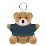 Orso peluche personalizzato con portachiavi e t-shirt stampabile Yogi color grigio