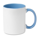 Tazza per sublimazione ceramica con manico colorato 300ml Sublim Color color blu