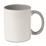 Tazza per sublimazione ceramica con manico colorato 300ml Sublim Color color grigio