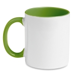 Tazza per sublimazione ceramica con manico colorato 300ml Sublim Color color verde