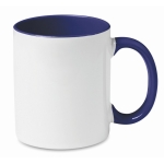 Tazza per sublimazione ceramica con manico colorato 300ml Sublim Color color blu oltremare