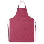 Grembiuli con il logo dell'azienda 190 g/m² con 2 tasche frontali Topchef color bordò