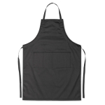 Grembiuli con il logo dell'azienda 190 g/m² con 2 tasche frontali Topchef color nero