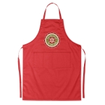 Grembiuli con il logo dell'azienda 190 g/m² con 2 tasche frontali Topchef color rosso vista principale