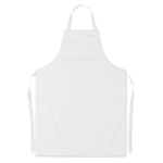 Grembiuli con il logo dell'azienda 190 g/m² con 2 tasche frontali Topchef color bianco