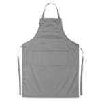 Grembiuli con il logo dell'azienda 190 g/m² con 2 tasche frontali Topchef color grigio