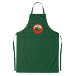 Grembiuli con il logo dell'azienda 190 g/m² con 2 tasche frontali Topchef color verde vista principale