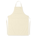 Grembiuli con il logo dell'azienda 190 g/m² con 2 tasche frontali Topchef color beige