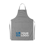Grembiuli con il logo dell'azienda 190 g/m² con 2 tasche frontali Topchef vista area di stampa