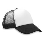 Cappello trucker in tanti colori con retina chiusura a strappo MidTown color nero