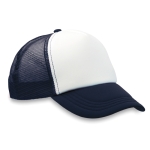 Cappello trucker in tanti colori con retina chiusura a strappo MidTown color blu