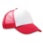 Cappello trucker in tanti colori con retina chiusura a strappo MidTown color rosso