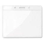 Portabadge personalizzato con logo trasparente senza nastro Pass color trasparente