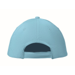 Cappellini baseball personalizzati a strappo tanti colori ColorCap color azzurro quinta vista