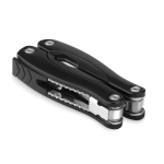 Attrezzo multifunzione con logo 8 accessori pieghevole MultiMan color nero quarta vista