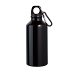 Borraccia di alluminio piccola con moschettone  400ml Cruiser color nero