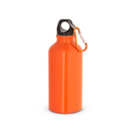 Borraccia in alluminio piccola in colori brillanti 400 ml color arancione